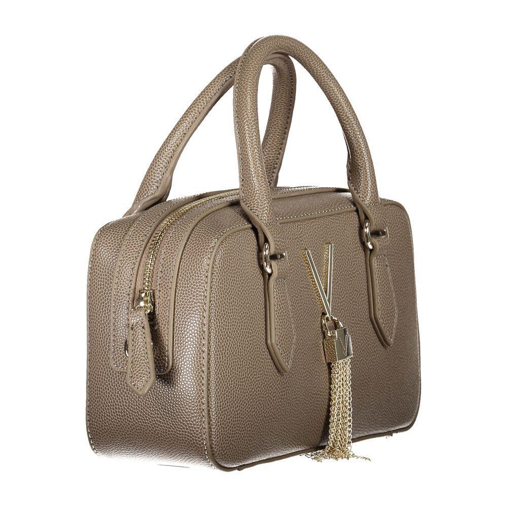 Front view with bag zipped and handles upright.