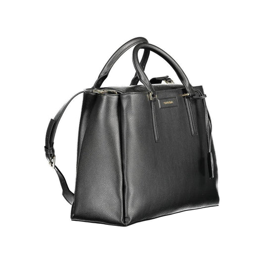 Calvin Klein Black Recycled Polyester Women Handbag CA-37858