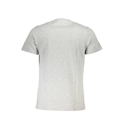 Back view of Cavalli Class Brown Cotton Men T-Shirt highlighting its comfortable fit and premium cotton material.