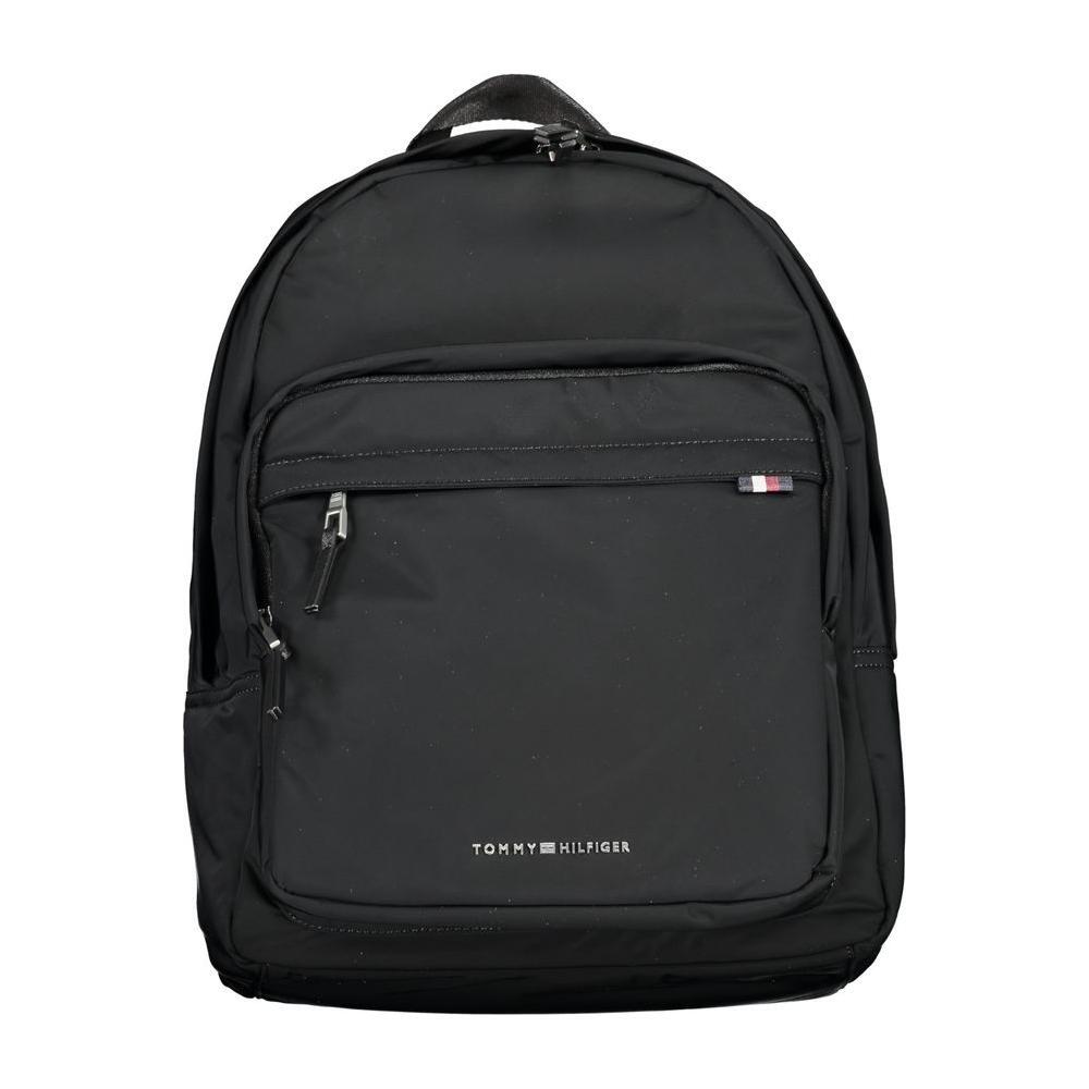 Tommy Hilfiger Black Polyester Backpack
