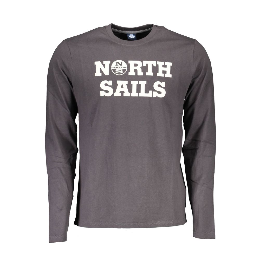 North Sails Brown Cotton Men T-Shirt