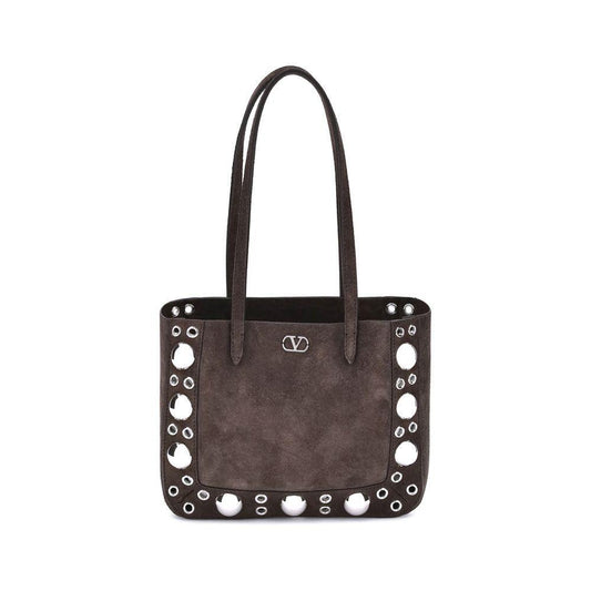 Valentino Garavani Suede Nellcôte Tote Bag VA7W2B0R89JET0TOBB
