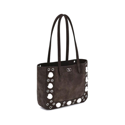 Valentino Garavani Suede Nellcôte Tote Bag VA7W2B0R89JET0TOBB