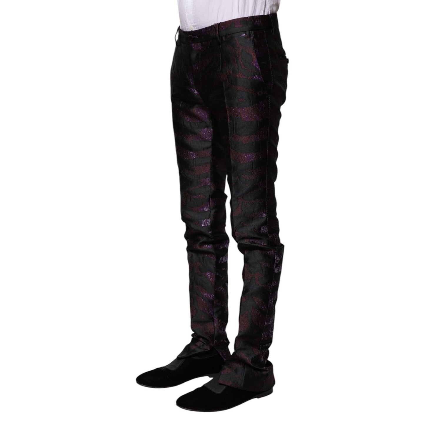 Dolce & Gabbana Multicolor Polyester Patterned Pants PAN75349-48