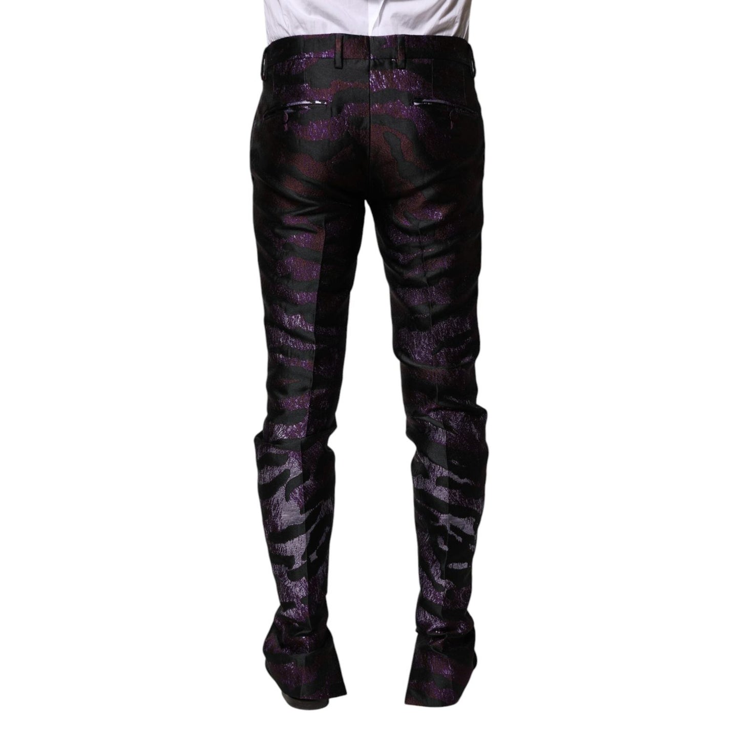 Dolce & Gabbana Multicolor Polyester Patterned Pants PAN75349-48