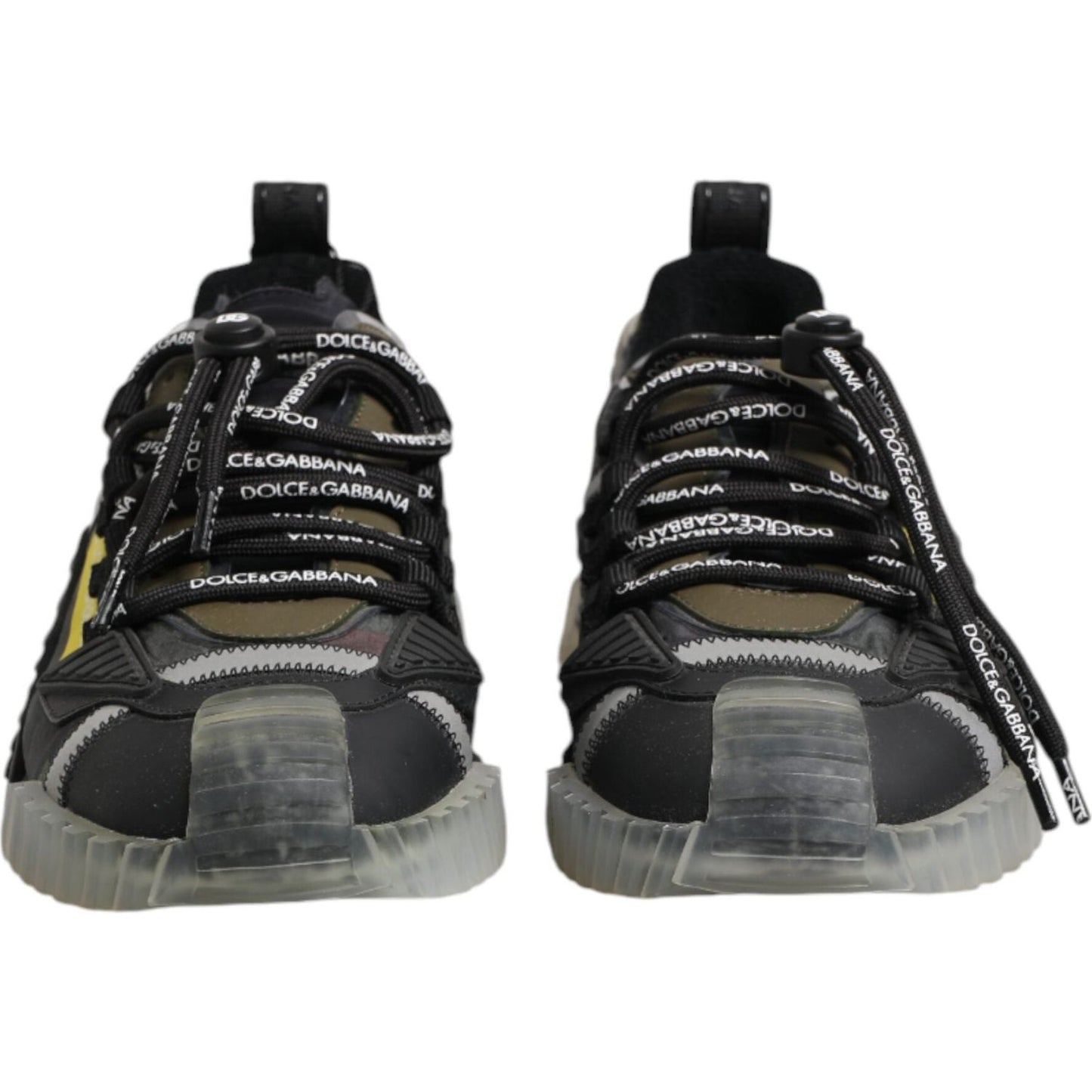 Dolce & Gabbana Multicolor Lace Up Low Top NS1 Sneakers Shoes MV7412-39