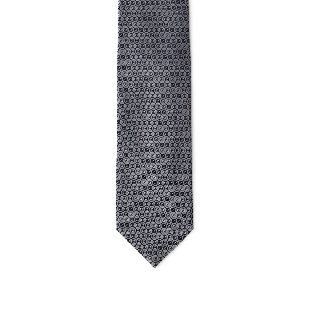 Jil Sander Gray Silk Tie