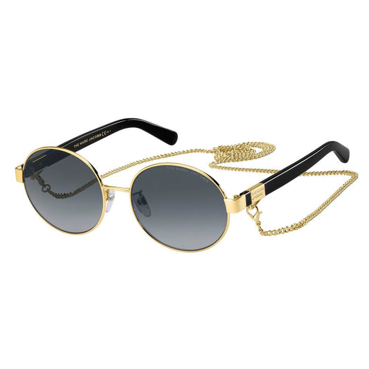 Marc Jacobs Gold Metal Sunglasses 1728,67434610848,Gold,Marc Jacobs,New with tags,Sunglasses,Sunglasses for Women - Sunglasses,Women Marc Jacobs MJMARC497GSJ5G9OAC