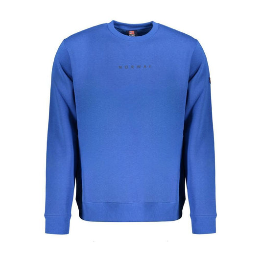 Norway 1963 Blue Cotton Men Sweater NO-31847-XXL