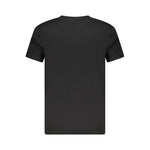 Cavalli Class Black Cotton Men T-Shirt CA-36637-XXL