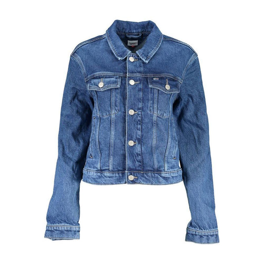 Tommy Hilfiger Blue Cotton Women Jacket TO-36863-M