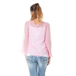 Phard Pink Silk Women T-Shirt PH-37729-S