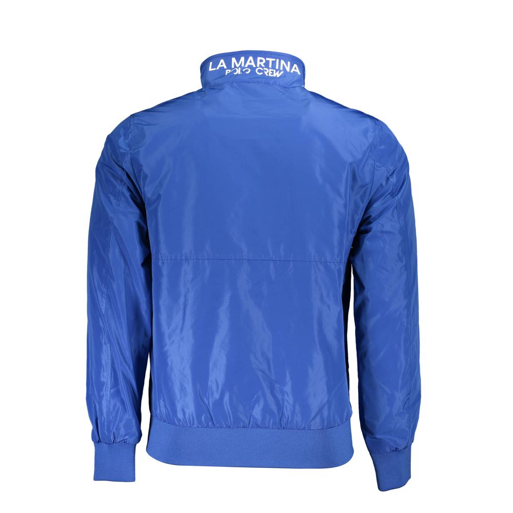 La Martina Blue Polyester Jackets & Coat
