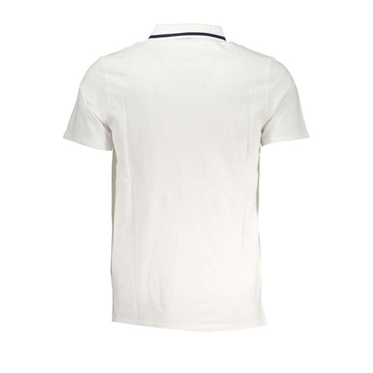 Fila Sleek White Cotton Polo with Contrast Accents FI-28751-S