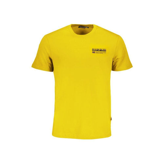 Napapijri Yellow Cotton T-Shirt