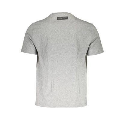 Plein Sport Gray Cotton T-Shirt