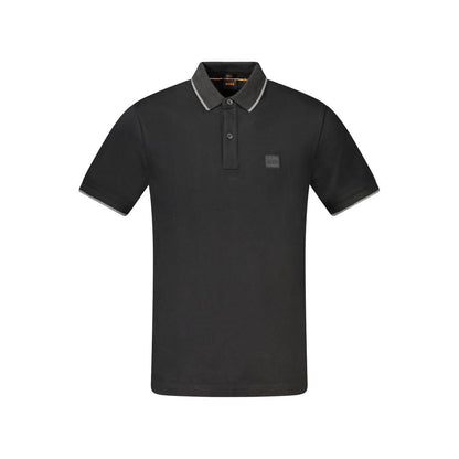 Hugo Boss Black Cotton Polo Shirt