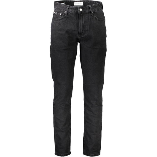 Calvin Klein Black Cotton Jeans Denim