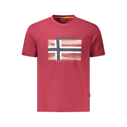 Napapijri Red Cotton T-Shirt