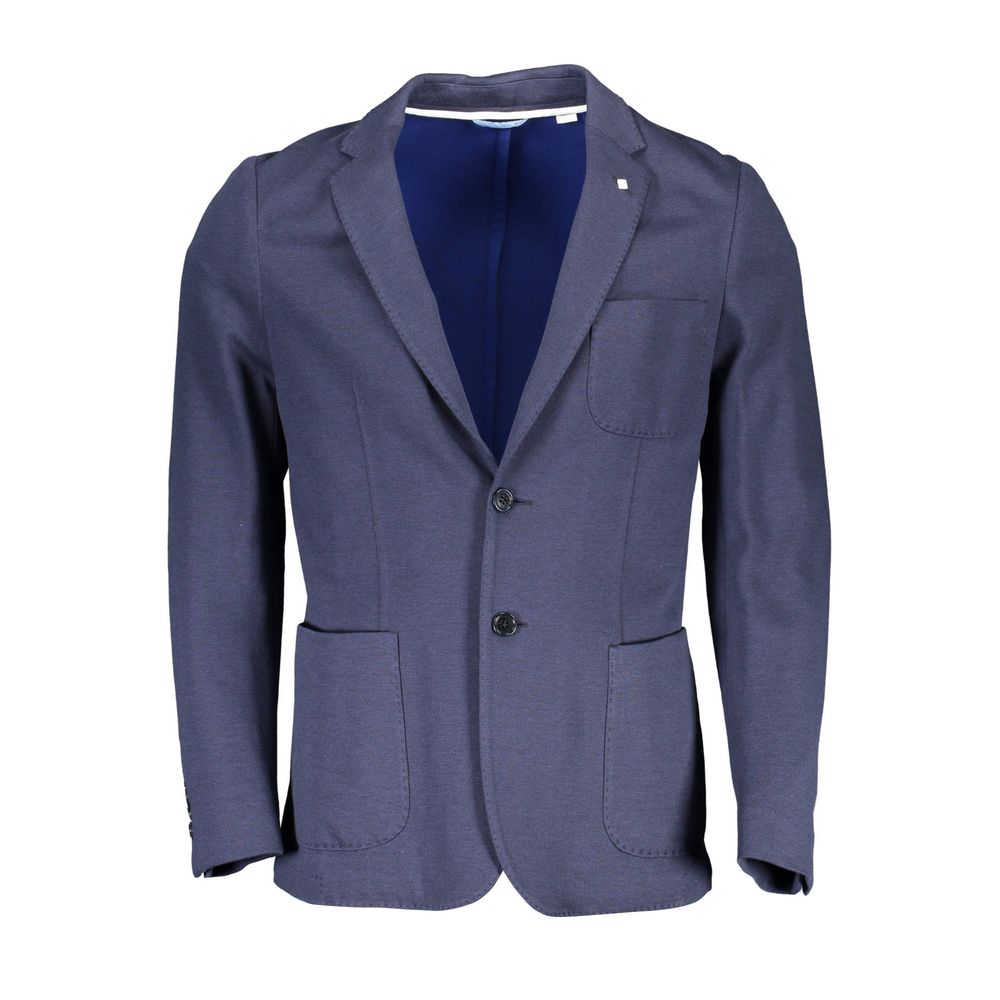 Gant Blue Cotton Jackets & Coat