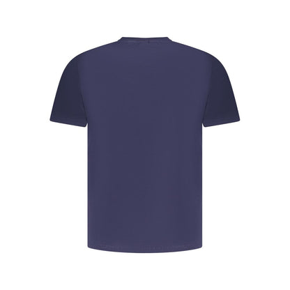 North Sails Blue Cotton Men T-Shirt back view showcasing navy color and design simplicity