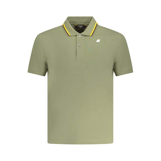 K-WAY Green Cotton Polo Shirt KW-38393-S