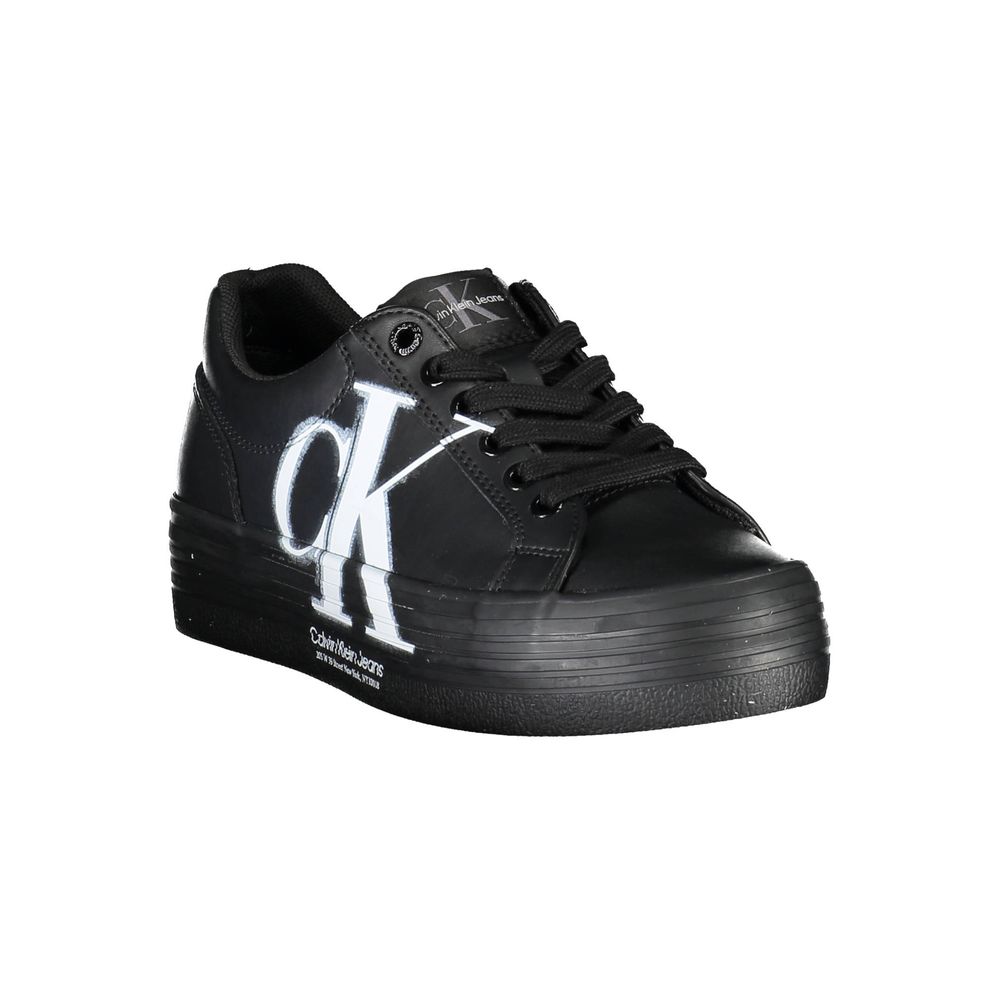 Calvin Klein Black Polyester Sneaker