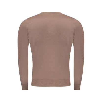 Cavalli Class Brown Viscose Men Sweater