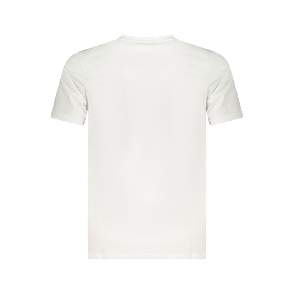 Cavalli Class White Cotton Men T-Shirt back view showcasing premium cotton and luxury design.