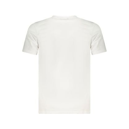 Cavalli Class White Cotton Men T-Shirt back view showcasing premium cotton and luxury design.