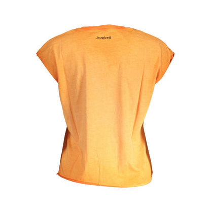 Desigual Orange Cotton T-Shirt