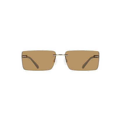Calvin Klein Beige Metal Women Sunglass