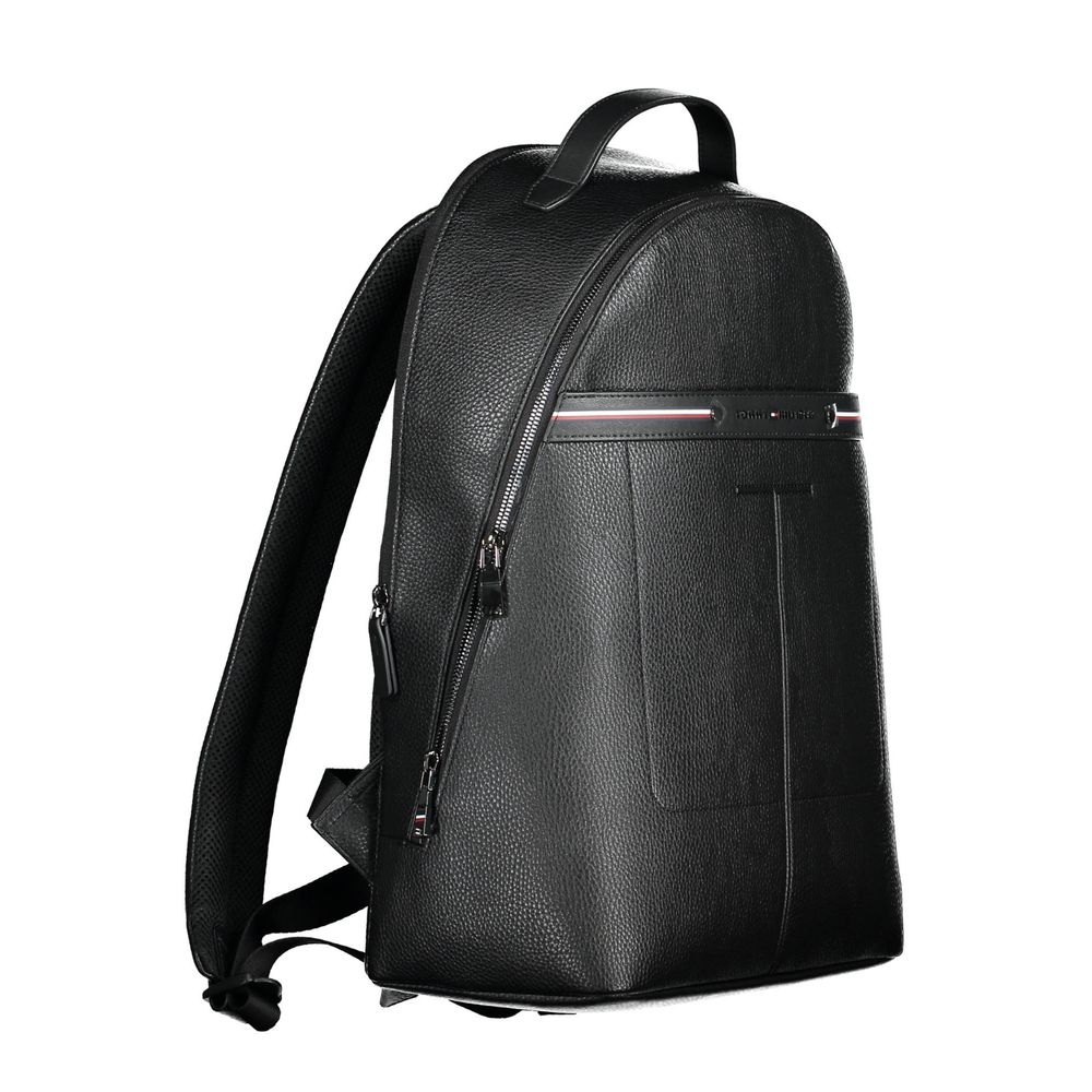 Tommy Hilfiger Black Polyethylene Backpack