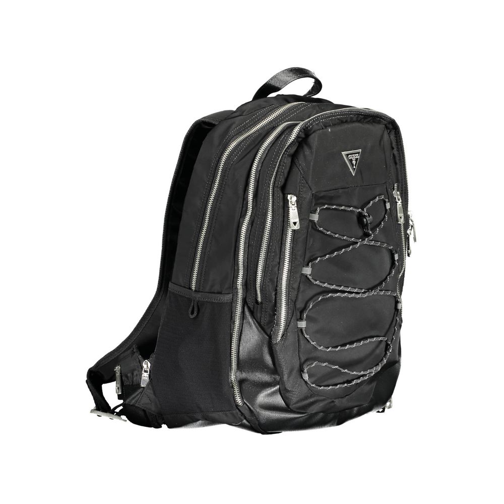 Guess Jeans Black Polyamide Backpack