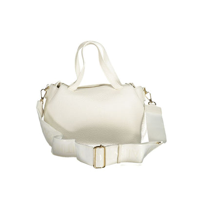 Mario Valentino White Polyethylene Handbag with removable strap and internal pockets