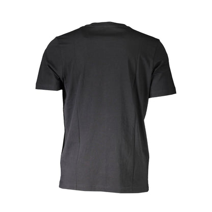 Diesel Black Cotton Men T-Shirt short sleeve crew neck back view