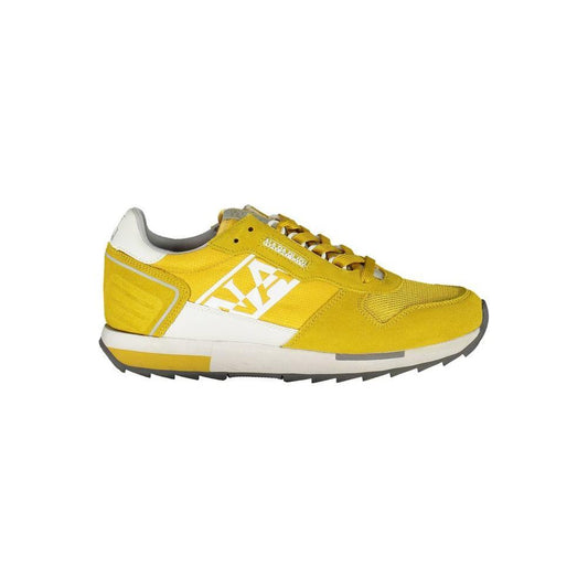 Napapijri Yellow Leather Men Sneaker NA-36847-EU40/US7
