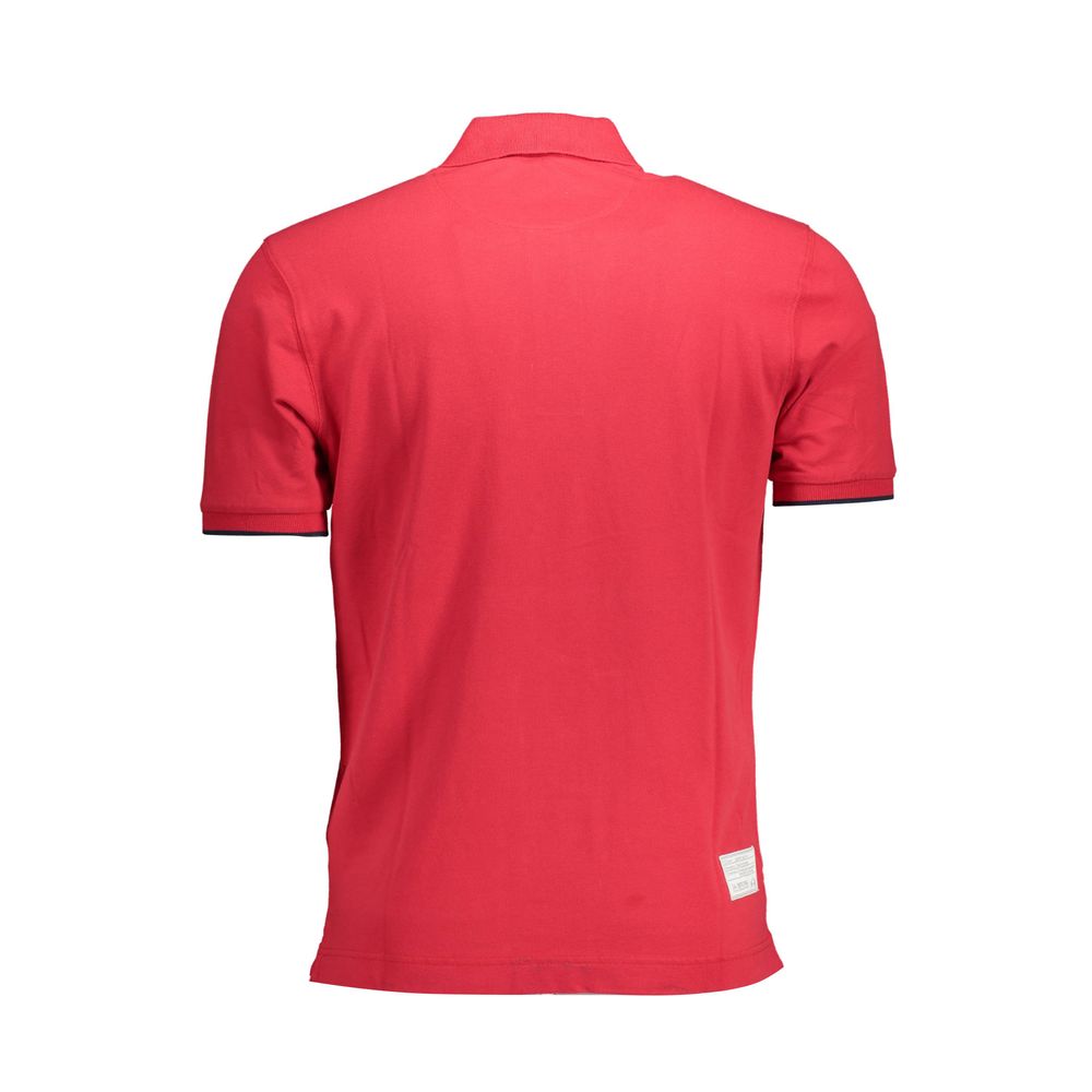 La Martina Red Cotton Polo Shirt
