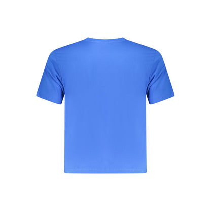 North Sails Blue Cotton Men T-Shirt, back view