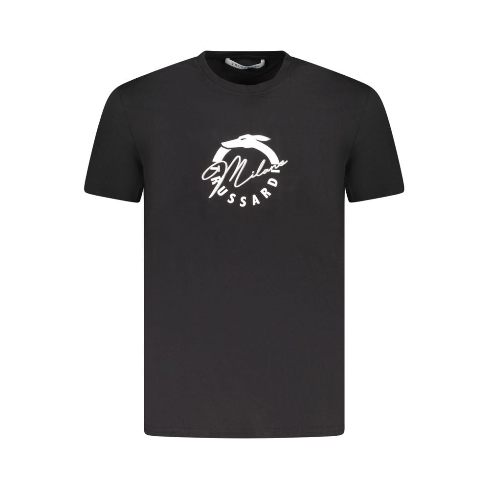 Trussardi Black Cotton T-Shirt