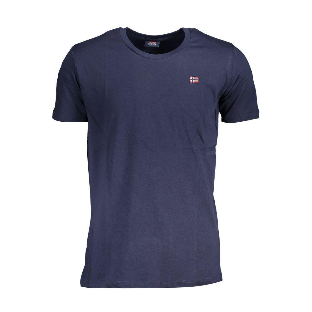 Norway 1963 Blue Cotton Men T-Shirt NO-37435-XXL