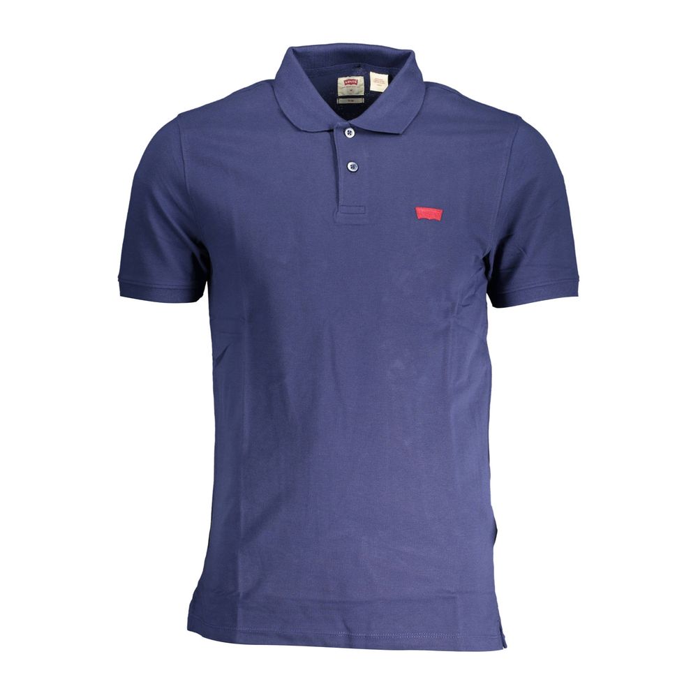 Levi's Blue Cotton Polo Shirt