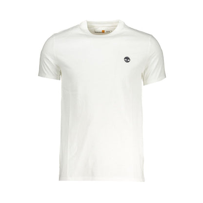 Timberland White Cotton Men T-Shirt