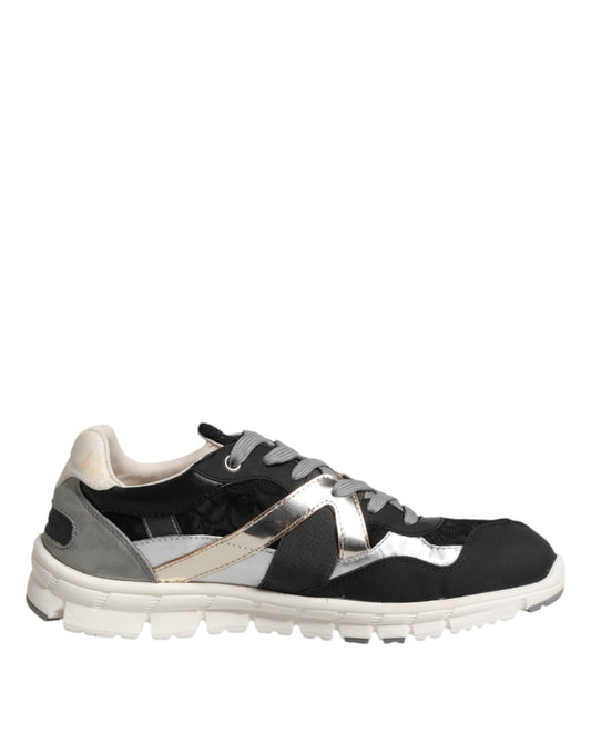 Dolce & Gabbana Multicolor Suede Low Top Men Sneaker Shoes MV7252-39.5