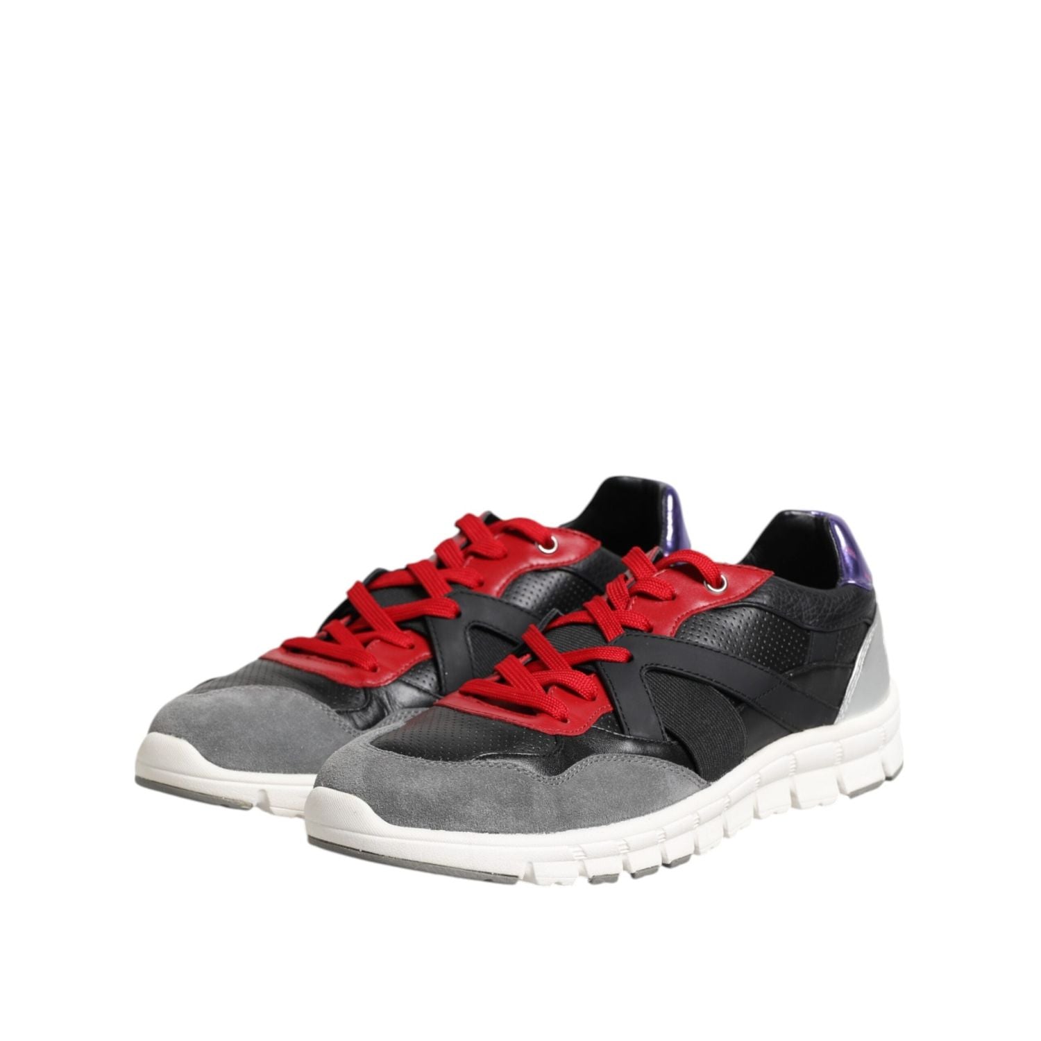 Dolce & Gabbana Multicolor Lace Up Low Top Men Sneakers Shoes