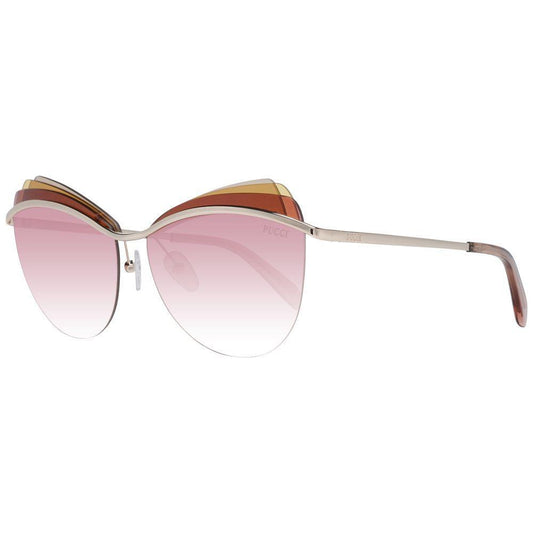 Emilio Pucci Gold Women Sunglasses 1728,67345776800,Emilio Pucci,Gold,New with tags,Sunglasses,Sunglasses for Women - Sunglasses,Women Emilio Pucci PU-1002024