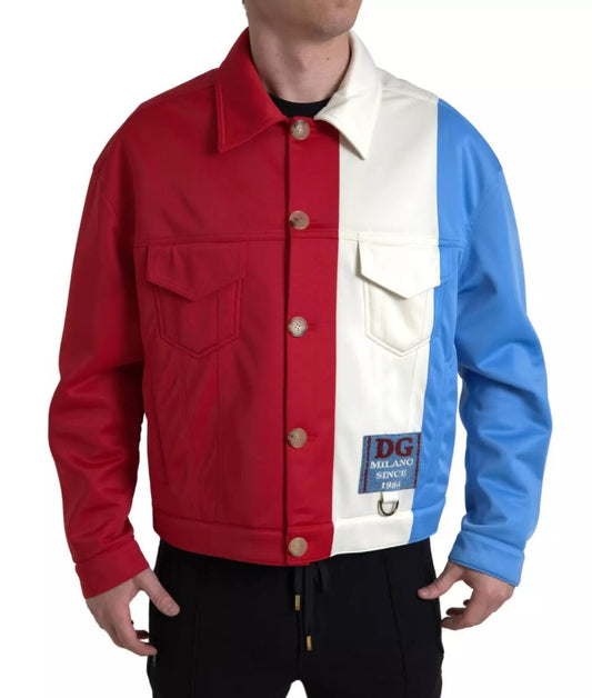 Dolce & Gabbana Multicolor Polyester Collar Short Jacket JKT3645-48