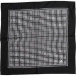 Dolce & Gabbana Black White Patterned Square Foulard Scarf