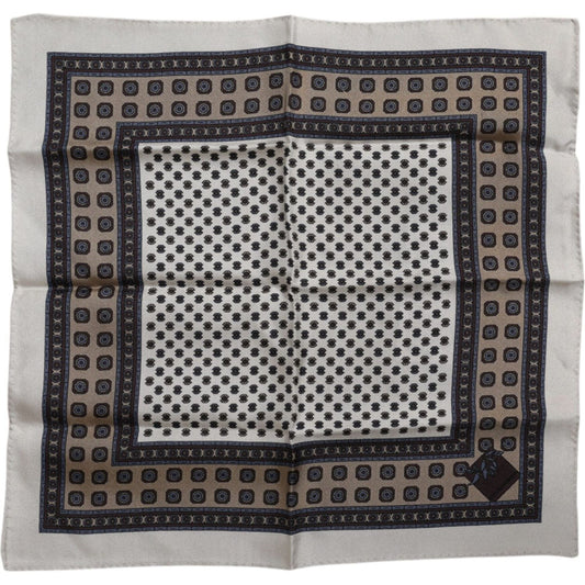 Dolce & Gabbana Multicolor Patterned Square Men Foulard Scarf