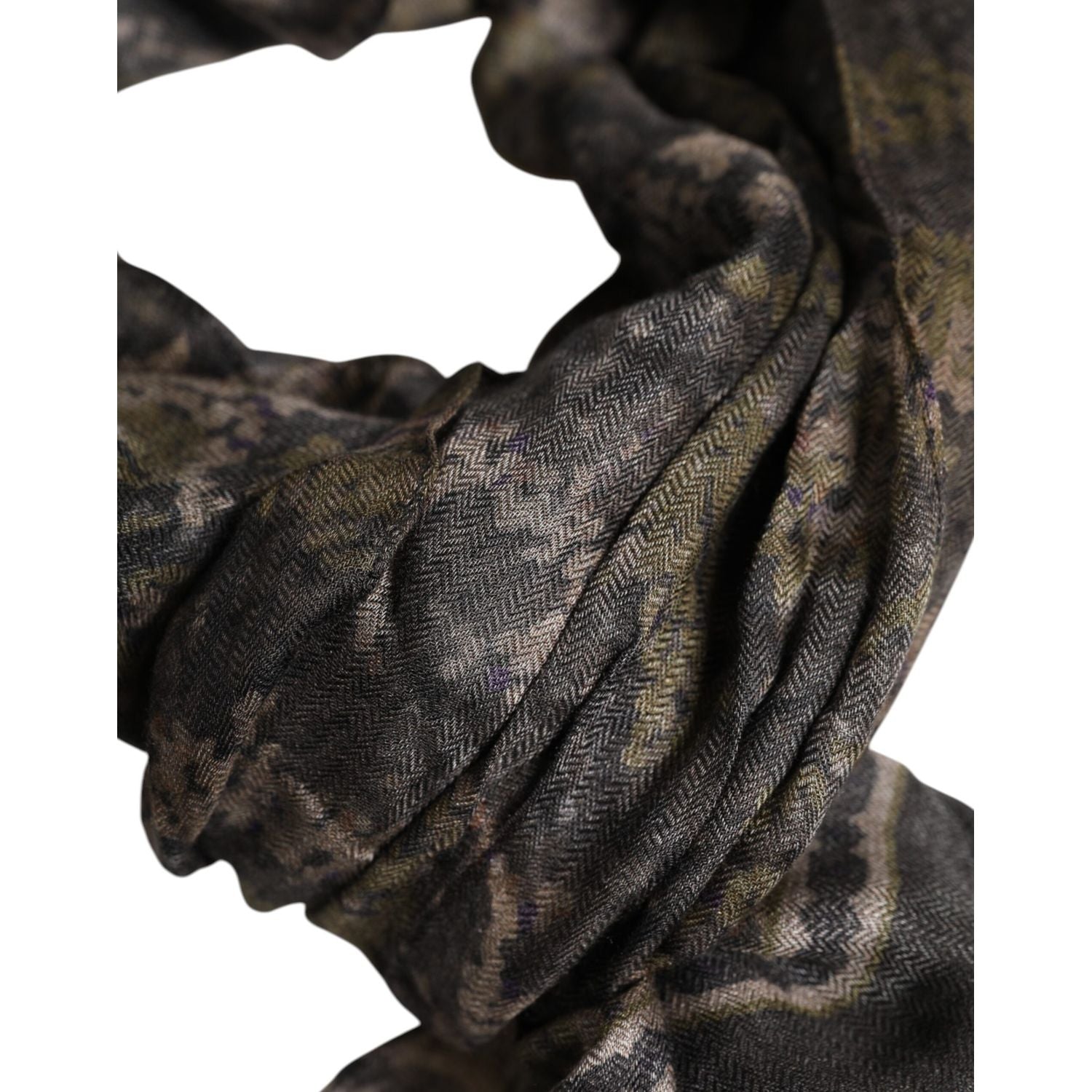 Dolce & Gabbana Camouflage Neck Warmer Wrap Foulard Scarf